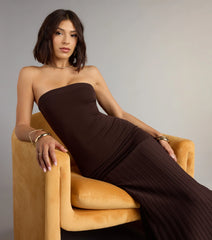 All Eyes On You Strapless Maxi Dress