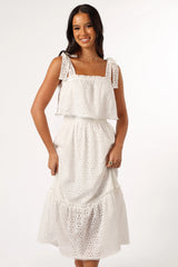 Esther Midi Dress - White