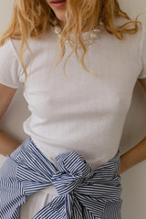 The Pointelle Baby Tee