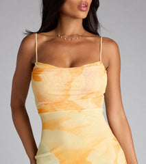 Coastal Luxe Floral Mermaid Maxi Dress