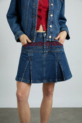 sloane skirt - texas wash & embroidery