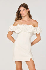 Ruffle Strapless Off Shoulder Dress
