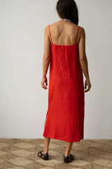 The Linen Spaghetti Dress
