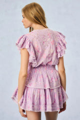 Gwen Heirloom Print Cotton Mini Dress