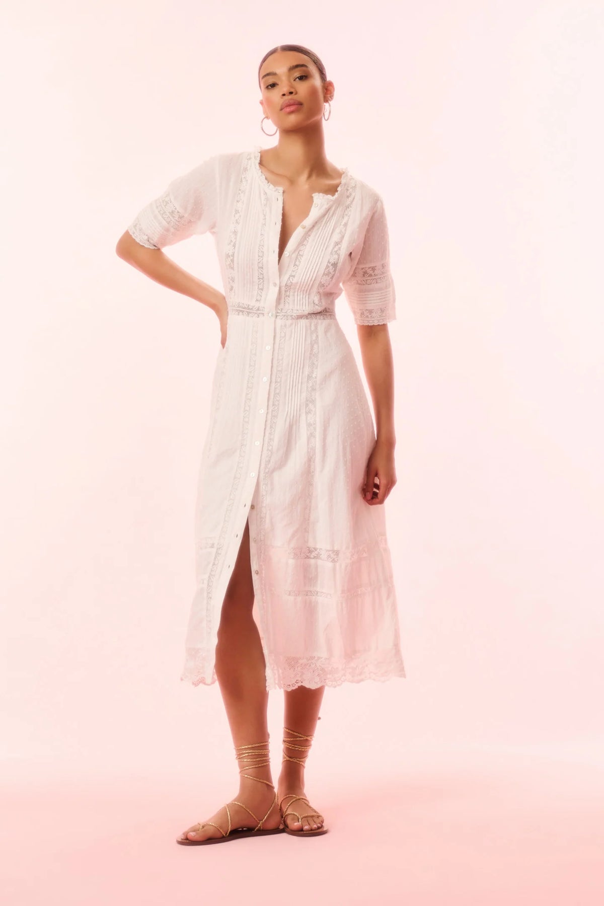 Francilla Cotton Midi Dress