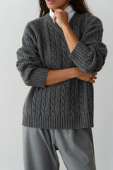The Cable V-Neck Sweater