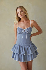 Fiorella Open Back Mini Dress