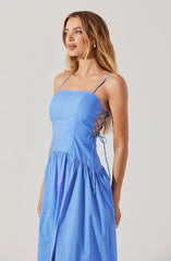 Karah Drop Waist Cutout Dress