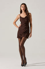 Jenness Satin Mini Dress