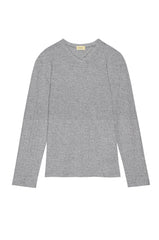 The Pointelle V-Neck Long Sleeve
