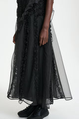 OTIS | DRESS SATIN ORGANZA BLACK