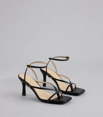 Strut Factor Thong Strappy Stiletto Heels