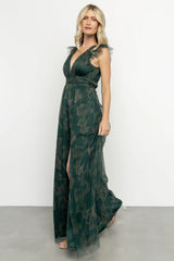 Adelyn Maxi Dress | Green Floral