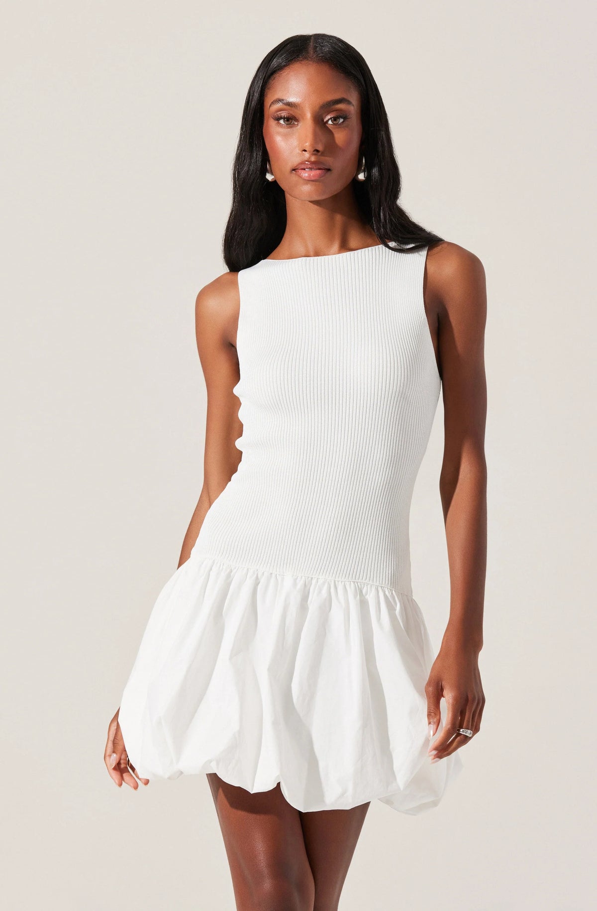 Nettie Bubble Hem Sweater Dress