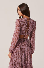 V-Neck Cutout Midi Dress