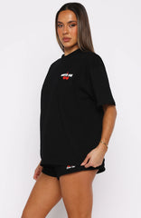 Club 14 Cassie Oversized Tee Black