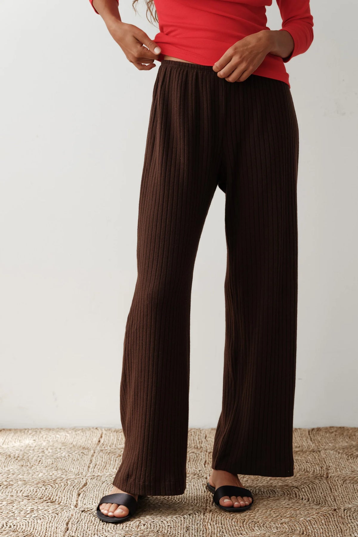 The Sweater Rib Simple Pant