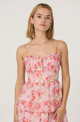 Vonnessa Pleated Tiered Maxi Dress