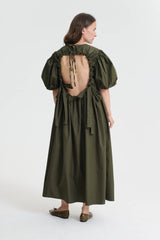 AILEY | DRESS COTTON PINE GREEN