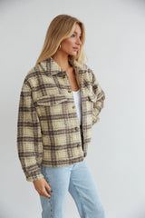 Kimberly Plaid Sherpa Shacket