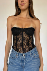 Field of Dreams Lace Bustier Top