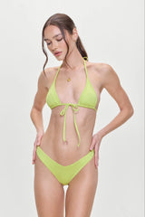 Enzo Cheeky Bikini Bottom - Lily Pad