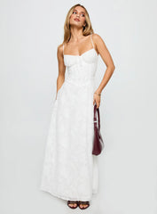 Kosetta Burnout Maxi Dress White