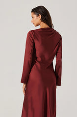 Catriona Satin Maxi Dress