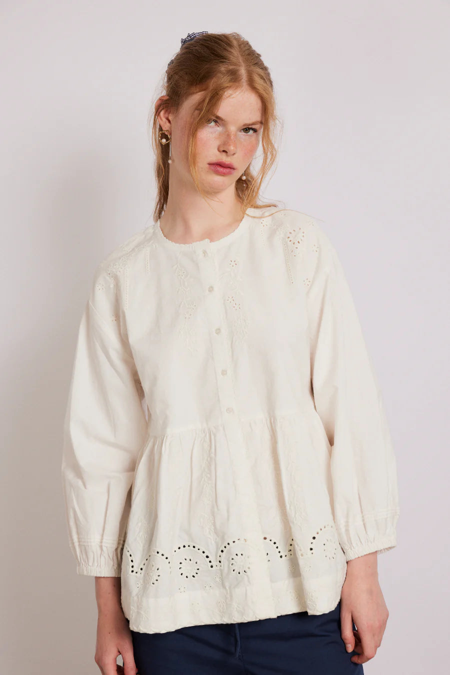 gretchen blouse - white