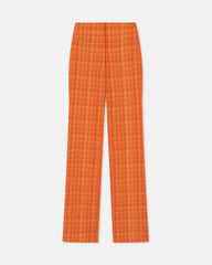 Juna - Seersucker Pants - Sunset Orange