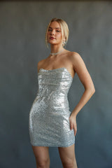 Karina Strapless Sequin Corset Bodycon Mini Dress