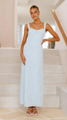 Gianna Maxi Dress - Blue Lace