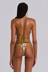 Fatale Ruffle Bikini Bottoms in Sunrise Bloom