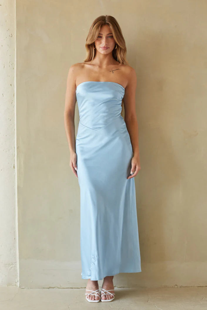 Romina Satin Maxi Dress