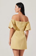 Biviana Off Shoulder Mini Dress