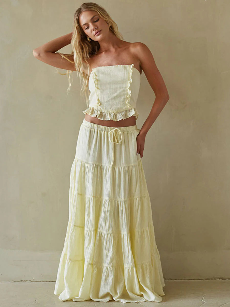 Simona Tiered Maxi Skirt