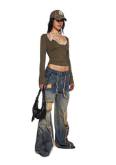 New BFF Wide Leg Jeans