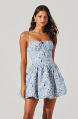 Larissa Floral Bubble Mini Dress