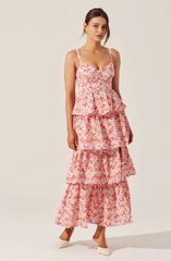 Midsummer Eyelet Tiered Maxi Dress