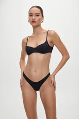 Cola Underwire Bikini Top - Black