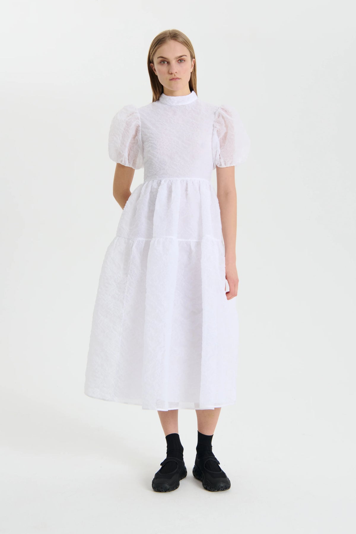 KELLY | DRESS POSY MATELASS… WHITE