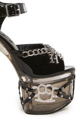 Hardcore Lucite Platform Heels