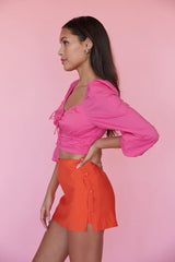 Victoria Poplin Crop Top