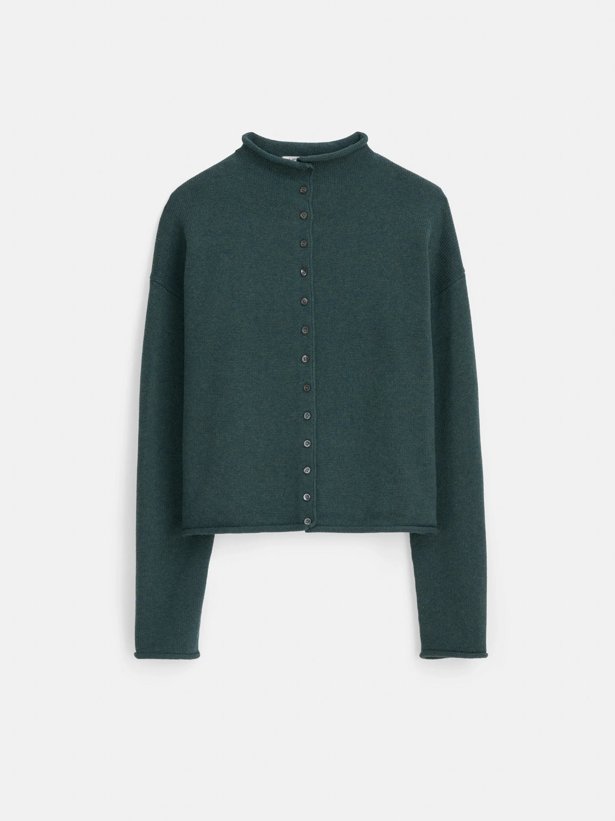 Taylor Rollneck Cardigan in Cotton Cashmere