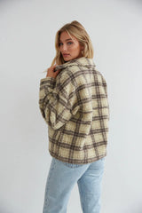 Kimberly Plaid Sherpa Shacket
