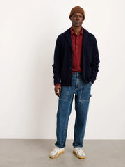 Mitchell Cardigan in Washed Cashmere