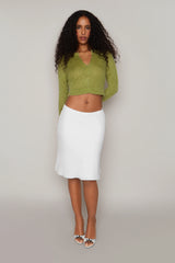 Mohair Ribbed Cardigan