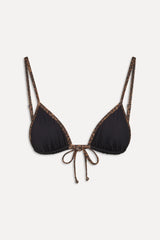 x BELLA HADID Lumia Triangle Bikini Top - Lucky Leopard