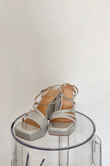 Luna Rhinestone Platform Heels