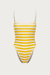 Colorblock One Piece (Yellow Stripe)